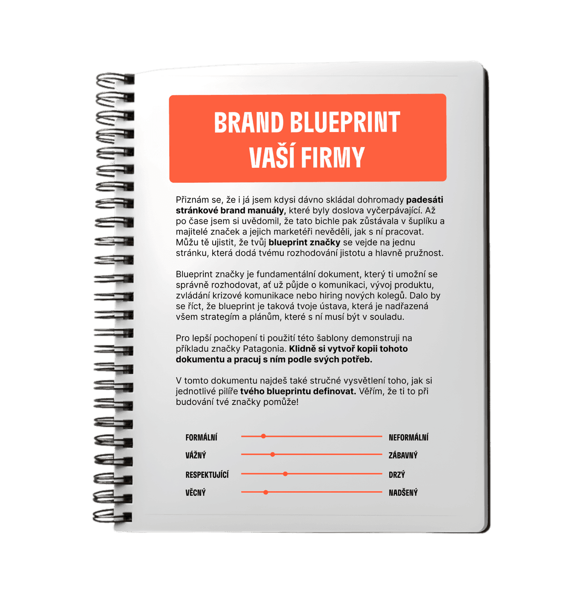 Brand blueprint vaší firmy